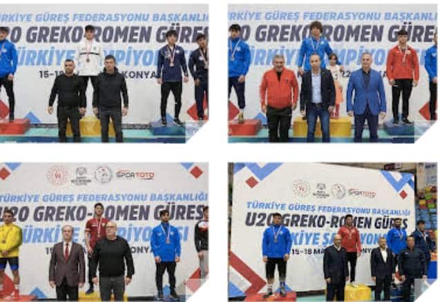 Sakarya Sporcuları Türkiye Güreş Şampiyonası’ndan madalya ile döndüler
