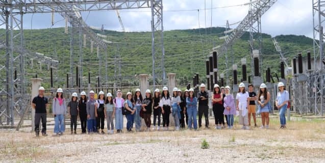 Proje kapsamında öğrenciler enerji santralini ziyaret etti