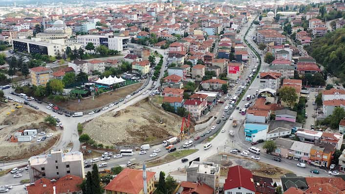 Sakarya SGK Köprülü Kavşak projesinde temel atıldı...